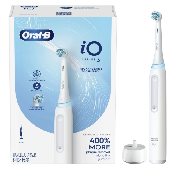 Oral-B iO3 Electric Toothbrush (Free Orasyl Mouth Spray worth $16 ...